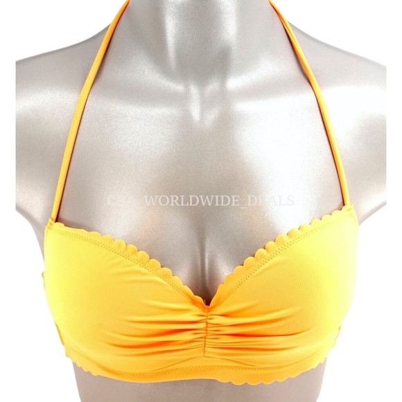 Victoria's Secret Light Orange Getaway Halter Swim Top 36B - Picture 1 of 2